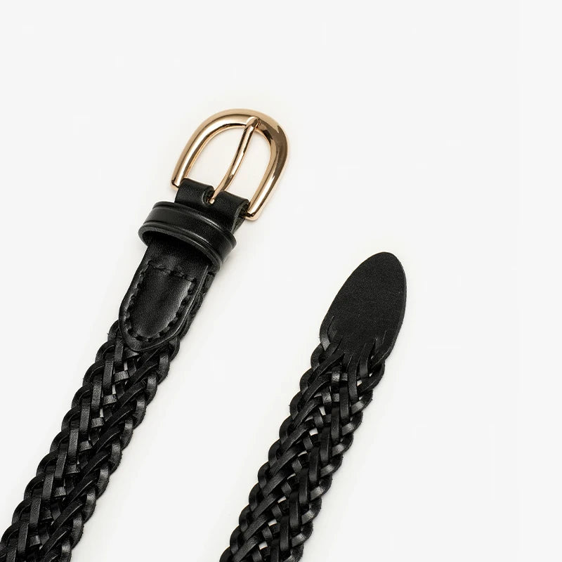 Emily Braided Leather Belt