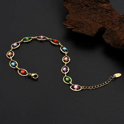 Radiant Rainbow Crystal Bracelet