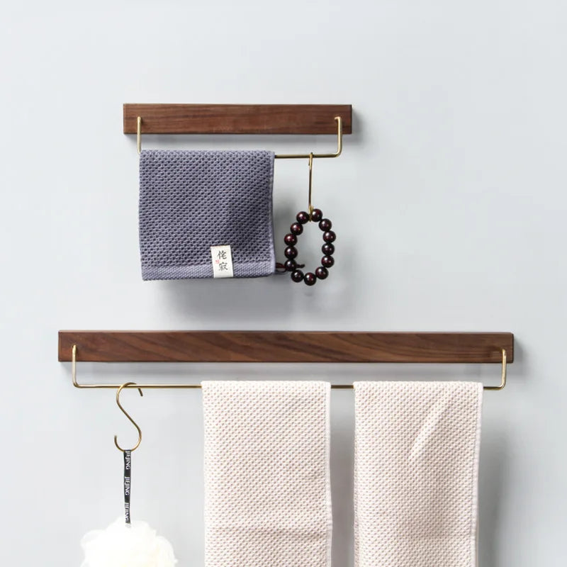 Walnut Towel Rack