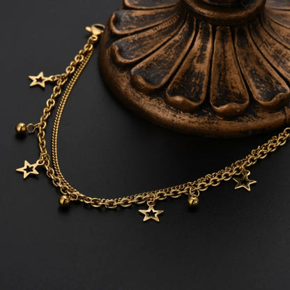 Celestial Gold Star Charm Bracelet