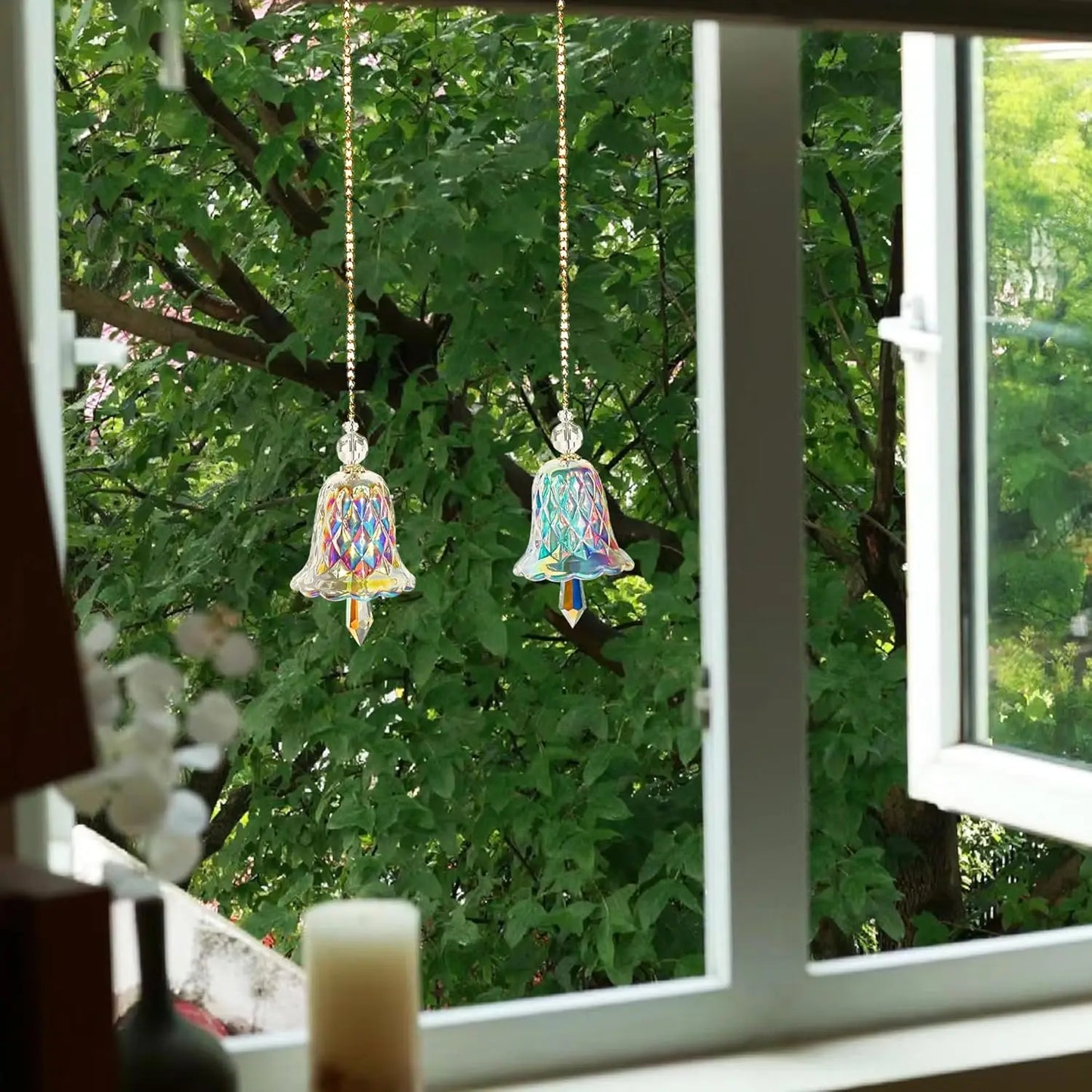 Rainbow Crystal Wind Chimes