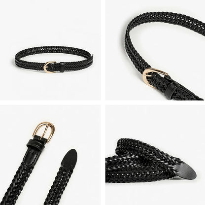 Emily Braided Leather Belt