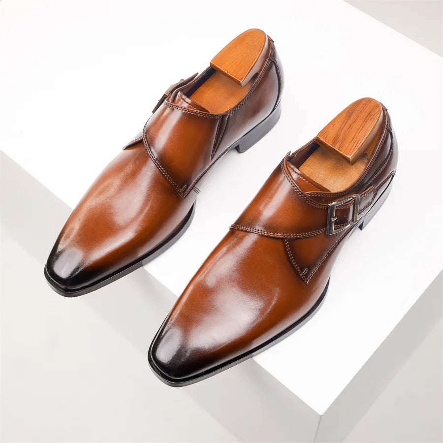 Lorenzo Milano Leather Dress Shoes