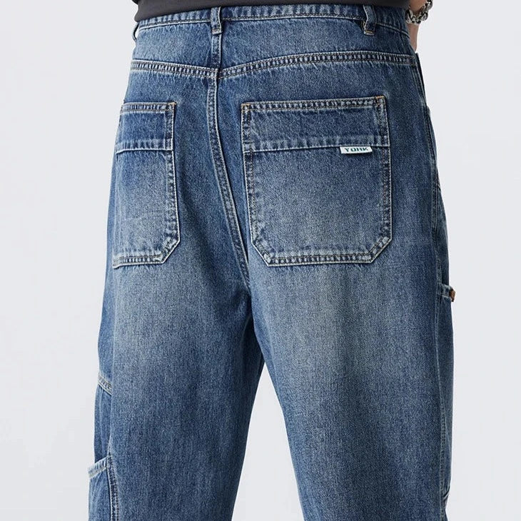 Retro Wide Leg Denim Jeans