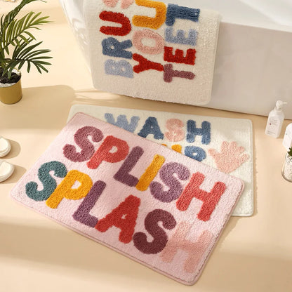 Color Splash Non-Slip Bath Mat