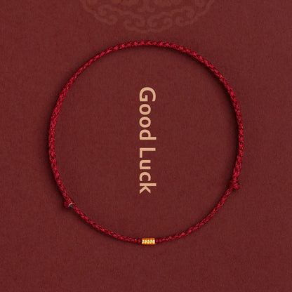 Simple Red Good Luck Bracelet