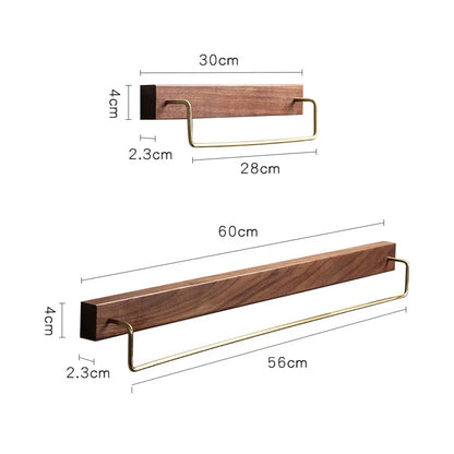 Walnut Towel Rack