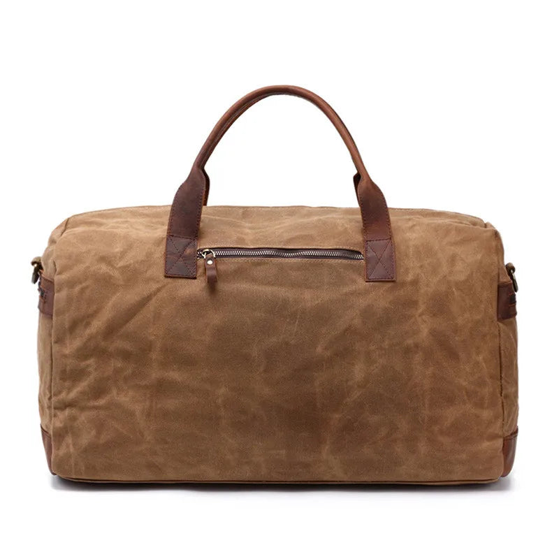 Canvas & Leather Weekender Bag