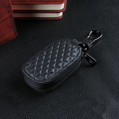 Quilted Leather Car Key Case