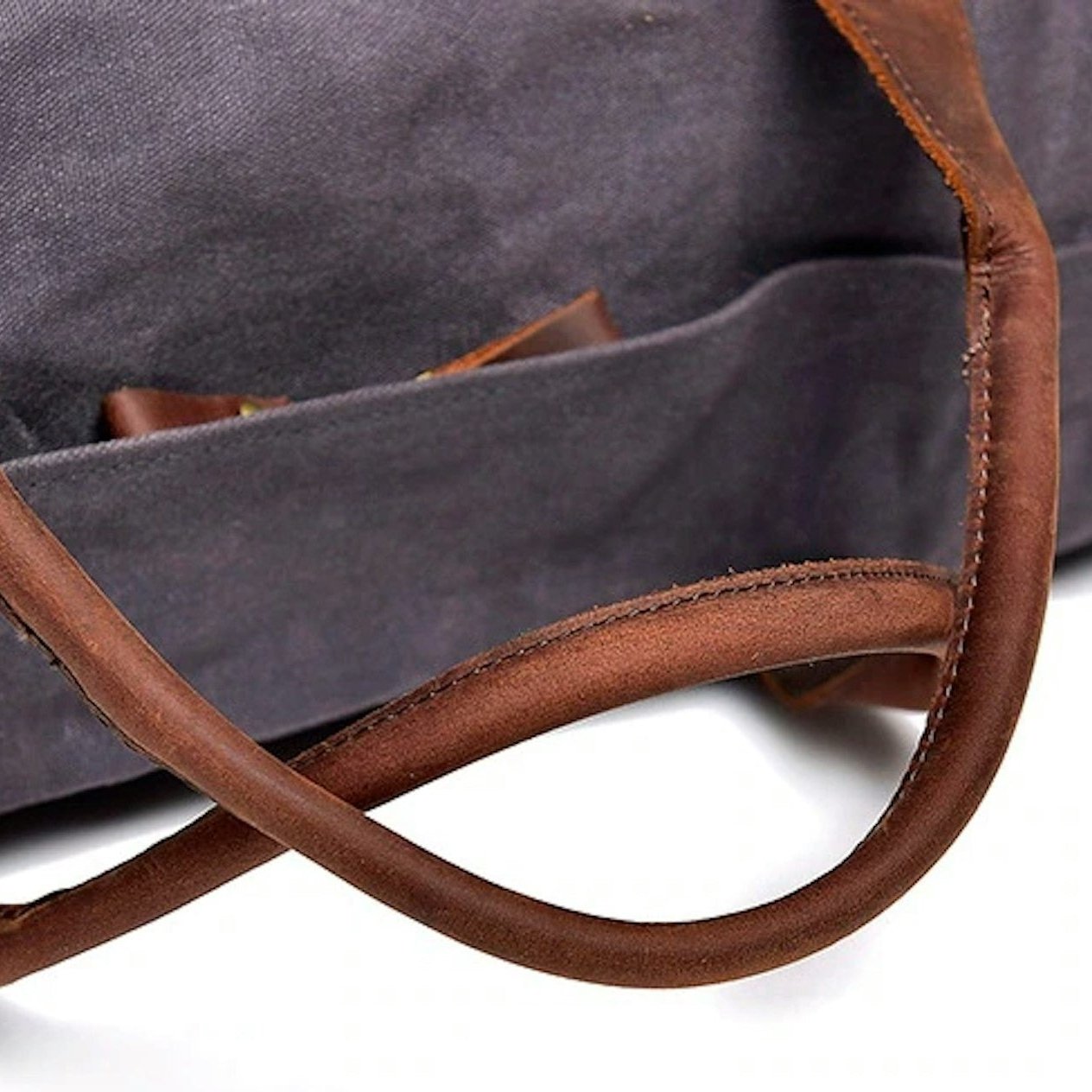 Canvas & Leather Weekender Bag