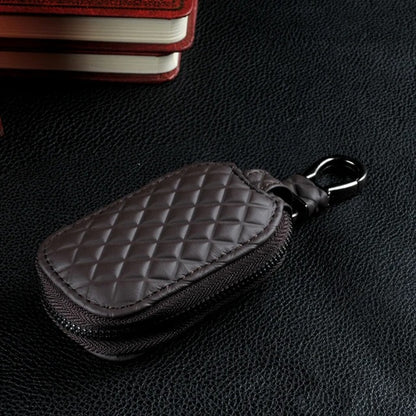 Quilted Leather Car Key Case